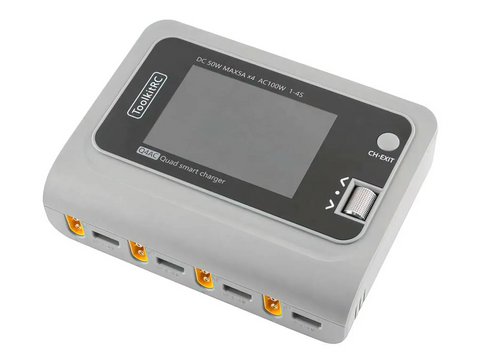 Зарядка для батарей ToolkitRC Q4AC 4x50W 5A AC 100W &ndash; зарядний пристрій акумуляторів 10059 фото