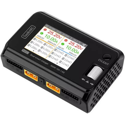 Зарядний пристрій ToolkitRC M6D 500W &ndash; двохканальна зарядка на 500 Вт для акумуляторів 10062 фото
