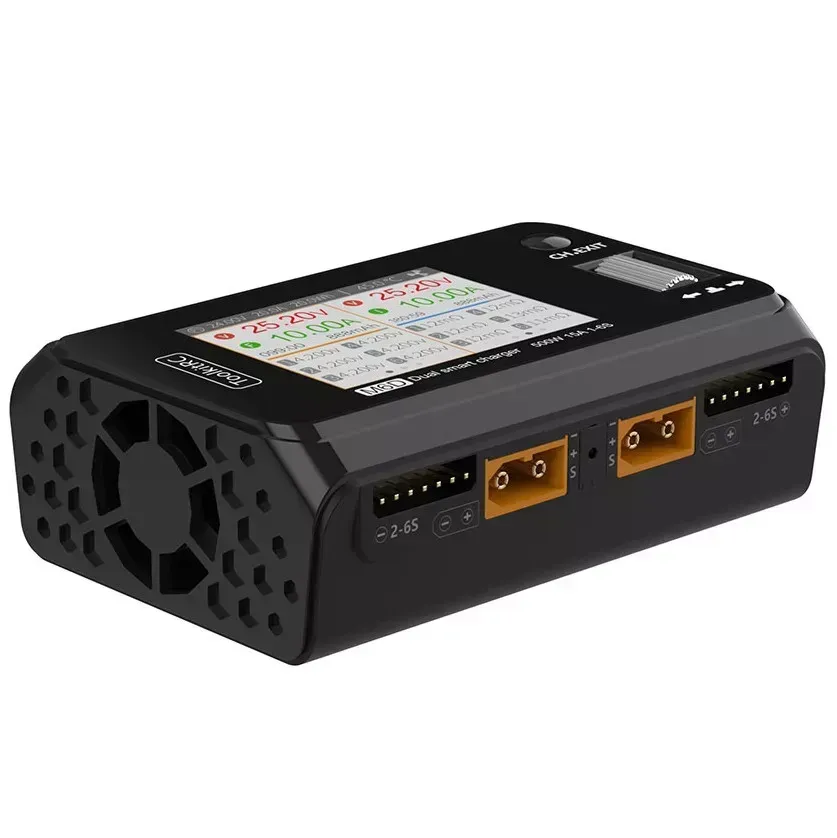 Зарядний пристрій ToolkitRC M6D 500W &ndash; двохканальна зарядка на 500 Вт для акумуляторів 10062 фото