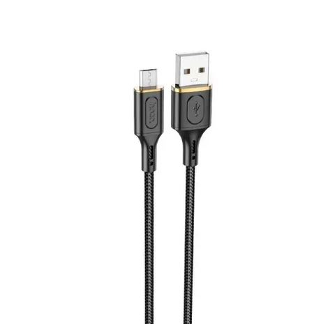 Кабель Hoco Micro USB Goldentop X95 1 м Black для зарядки та передачі даних 10081 фото
