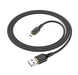 Кабель Hoco Micro USB Goldentop X95 1 м Black для зарядки та передачі даних 10081 фото 2